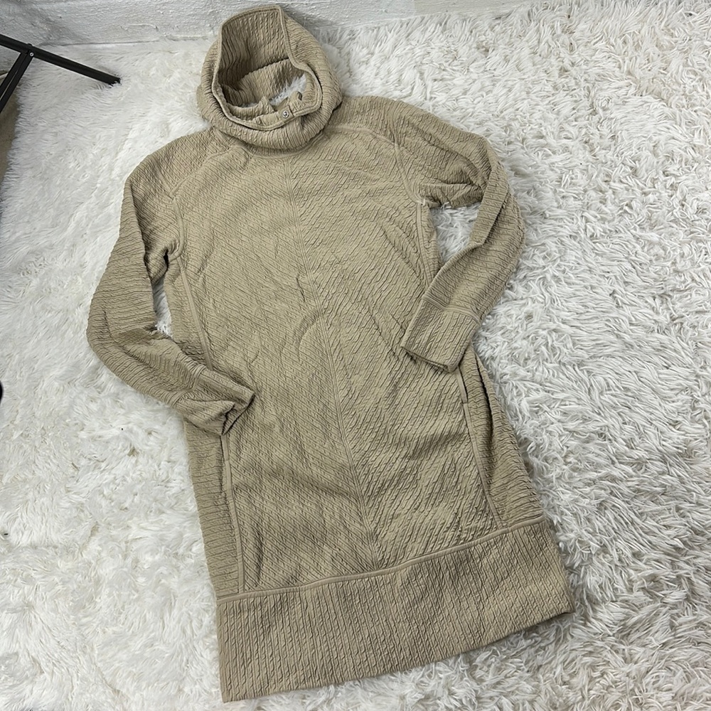 Lululemon On Repeat Dress Heathered Light Ivory